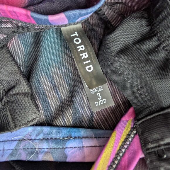 Torrid Slim Fix Push-Up Swimsuit with Lattice Sides - Picture 7 of 8